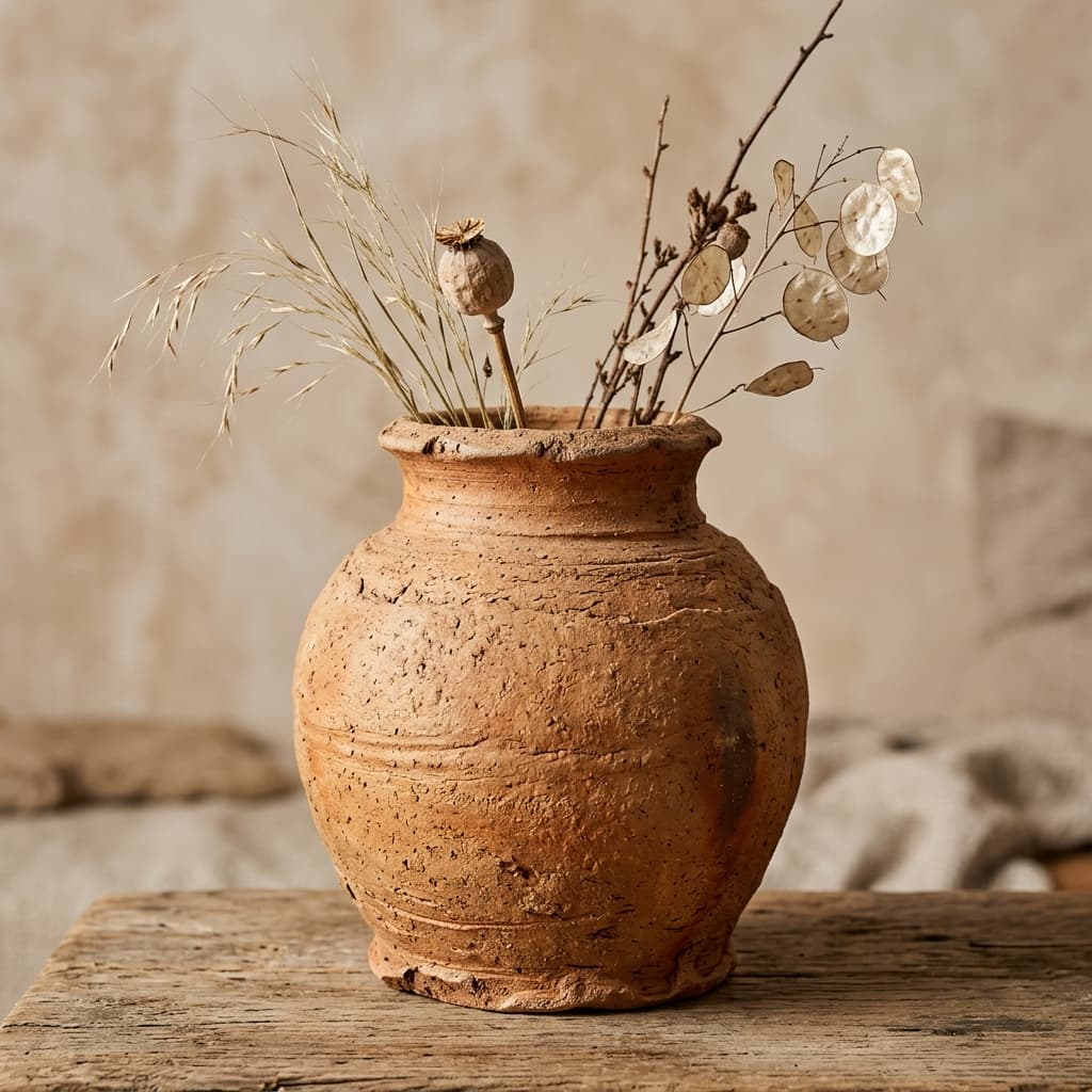 Terracotta Flower Vase
